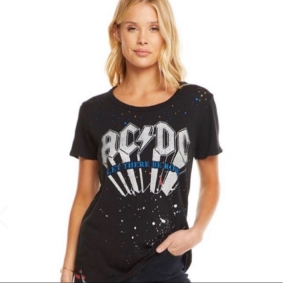 New Chaser Brand AC/DC Let There Be Rock Shirt - Picture 2 of 12